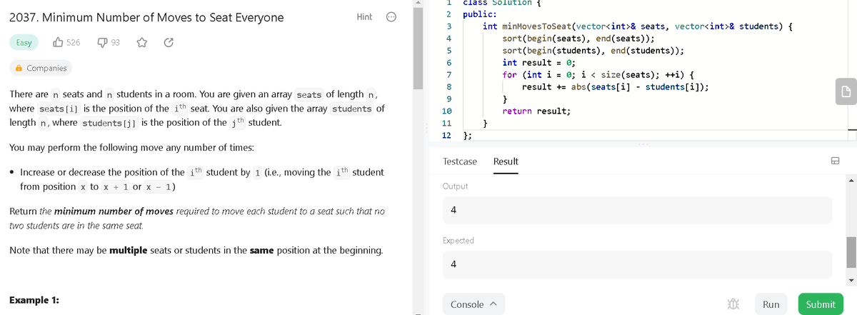 kartikcodes's tweet photo. Day 352
Solved Minimum Number of Moves to Seat Everyone problem
@scaler_official @interview_bit
#scalerdiscord #everydaycode 
@gfg @LeetCode #codestudio https://t.co/A59pAL1kEJ