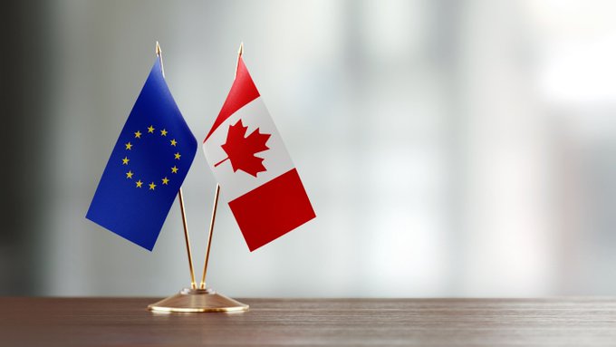 CanadaUE's tweet photo. Amb. @Ailish_Campbell a souligné la solidité des relations #CanadaUE devant les groupes de travail @EUCouncil #COTRA (rel'ns transatlantiques) &amp; COLAC (Amérique latine/Caraïbes) en particulier dans un envrnt géopolitique complexe et dans le contexte de notre soutien à l'#Ukraine. https://t.co/6WO6BloGB9
