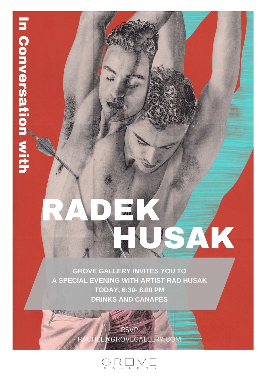 Today has finally come, and we look forward to our  ‘in conversation’ with Radek Husak this evening, from 6:30-8 pm! #event #LGBT #moderart #printmaking #londonartgallery
