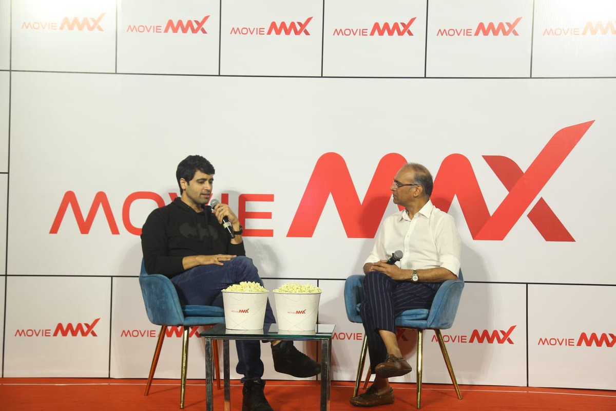 moviemaxoffl's tweet image. We are beyond elated to have @AdiviSesh , celebrating success for #HIT2 &amp;amp; @KomalNahta, the #tradeanalyst for the opening launch of 7-screen #multiplex in #Secunderabad, equipped with the state-of-the-art technology with wide variety of food and beverage!