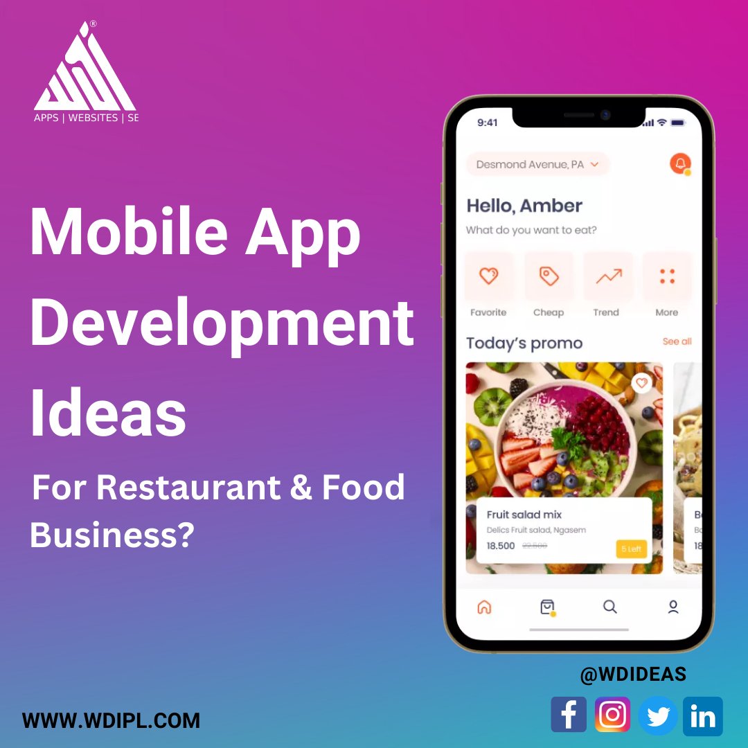 Top 7 Mobile App Development Ideas For Restaurant &amp; Food Business?
wdipl.com/blog/mobile-ap…
.
.
.
# WDI - A Mobile App Development Company #mobileappsdevelopment #appdevelopment #android #iosapp #nativeappdevelopment #development