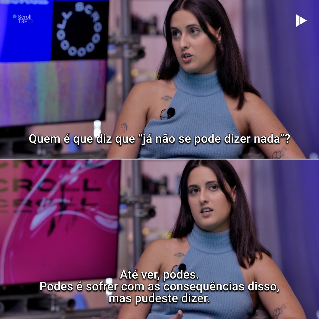 playrtp's tweet image. Ana Marta Ferreira, 26 anos: &quot;Sou muito crítica da censura, mas sou muito defensora da autocensura&quot;.

▶️ (Re)vejam o @SCROLL_RTP - ep. sobre os limites do humor - na RTP Play.

#scrollRTP #limitesdohumor #humor #rtpplay #rtp