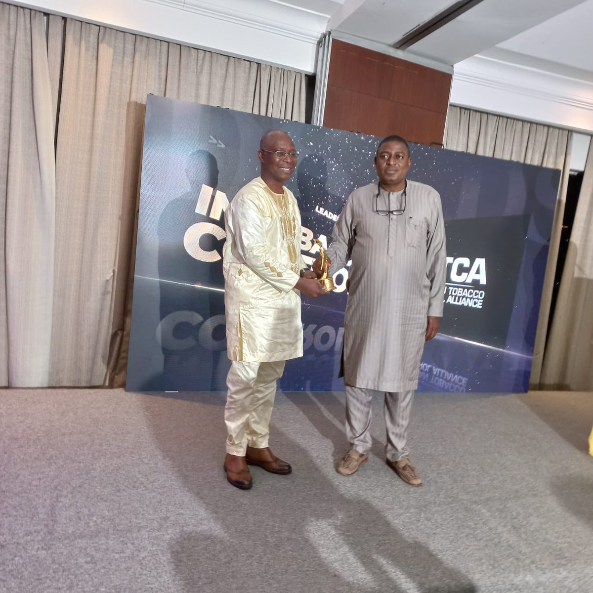 AfricaNoTobacco's tweet photo. 🏆🥳
@AfricaNoTobacco yesterday received the #CTFK Afro Leadership Award in Tobacco Control 2022.

The award ceremony took place during a celebration of #TobaccoControl successes in Africa in Nairobi, #Kenya.

Thank you @CTFK for this recognition and to all our partners. https://t.co/qWiHasL62G