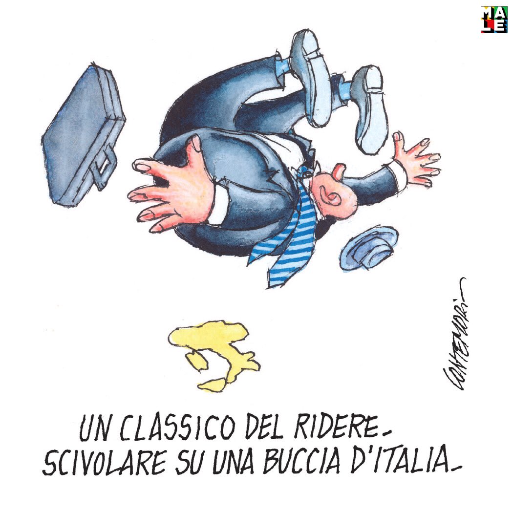IL MALE di Vauro e Vincino tweet media