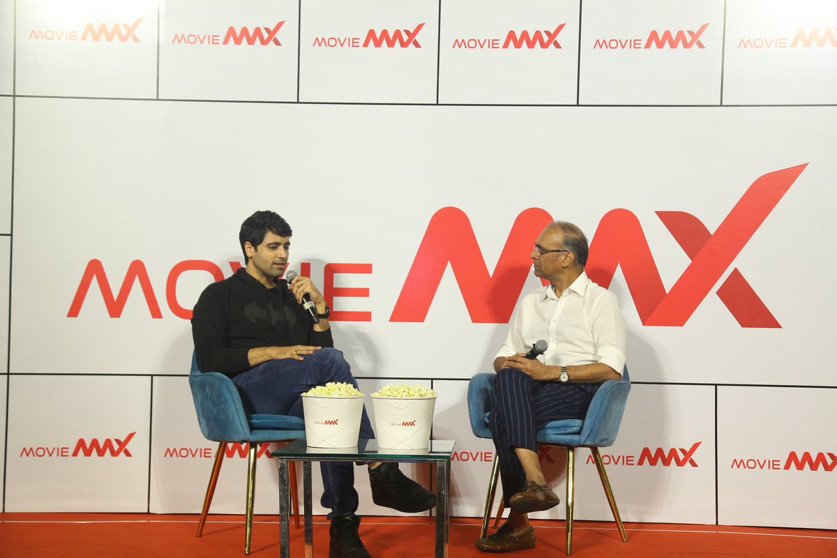 moviemaxoffl's tweet image. We are beyond elated to have @AdiviSesh, celebrating success for #HIT2 &amp;amp; @KomalNahta the #tradeanalyst for the opening launch of 7-screen #multiplex in #Secunderabad, equipped with the state-of-the-art technology with wide variety of food and beverage!