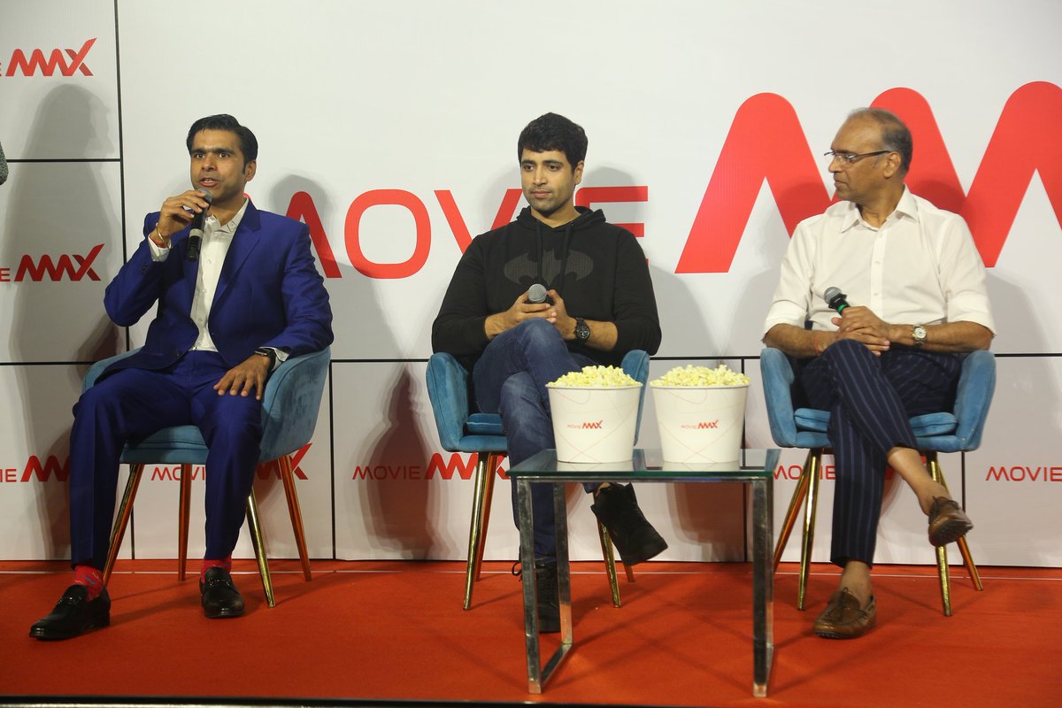 moviemaxoffl's tweet image. We are beyond elated to have @AdiviSesh, celebrating success for #HIT2 &amp;amp; @KomalNahta the #tradeanalyst for the opening launch of 7-screen #multiplex in #Secunderabad, equipped with the state-of-the-art technology with wide variety of food and beverage!