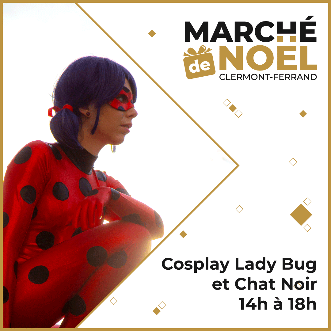 🦸 Le célébre duo LadyBug et Chat Noir vous attend de 14h à 18h au Marché de Noël ! Venez à leur rencontre 🐞

📸 Photos :
Ladybug (Leuk Beeblebrox) : Alex_mtard - Collectif le Réseau
