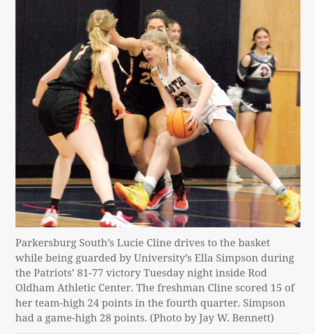 Parkersburg South girls hold off University to grab victory newsandsentinel.com/sports/local-s…