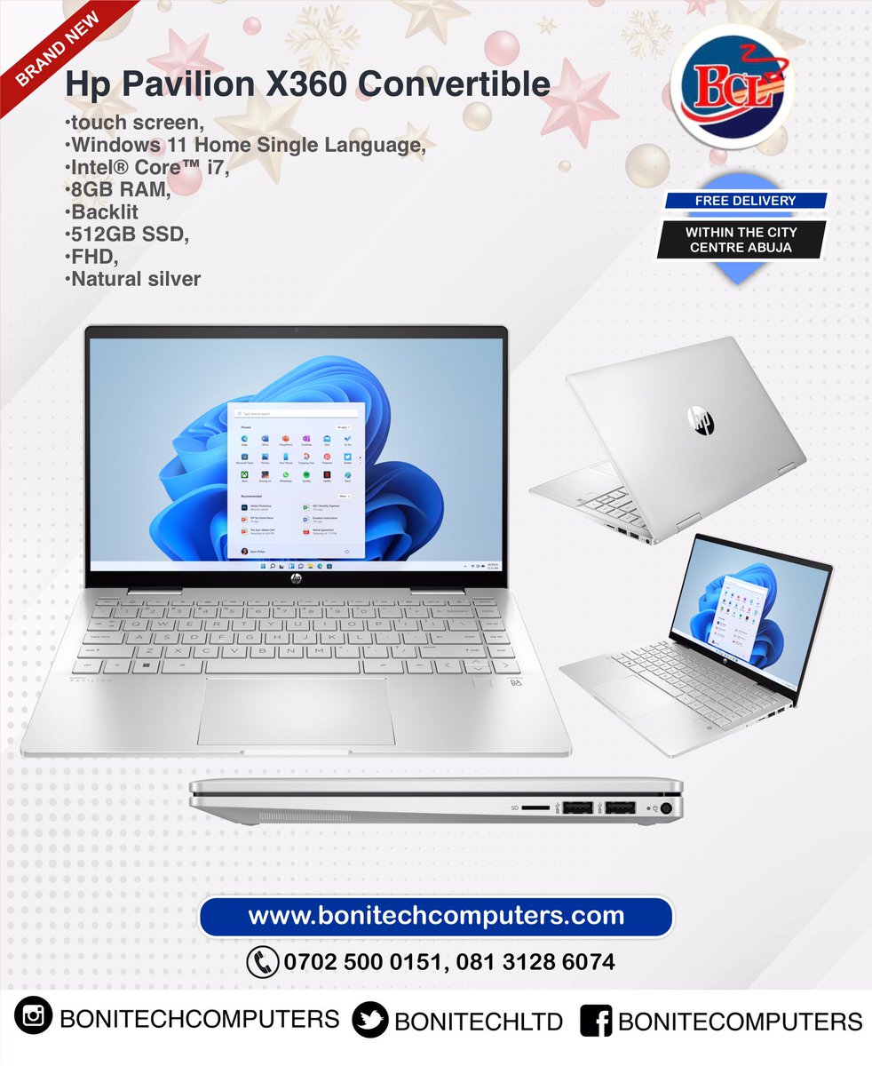 Save up to 25% when you
purchase our products on our website at
Bonitechcomputers.com
Kindly reach us via Dm or WhatsApp/Call:
07025000151, 08131286074
Pick up store: Suite 12, Zone 3 Shopping Complex,
Wuse, Abuja.
Mayor
OSAs
App pcc