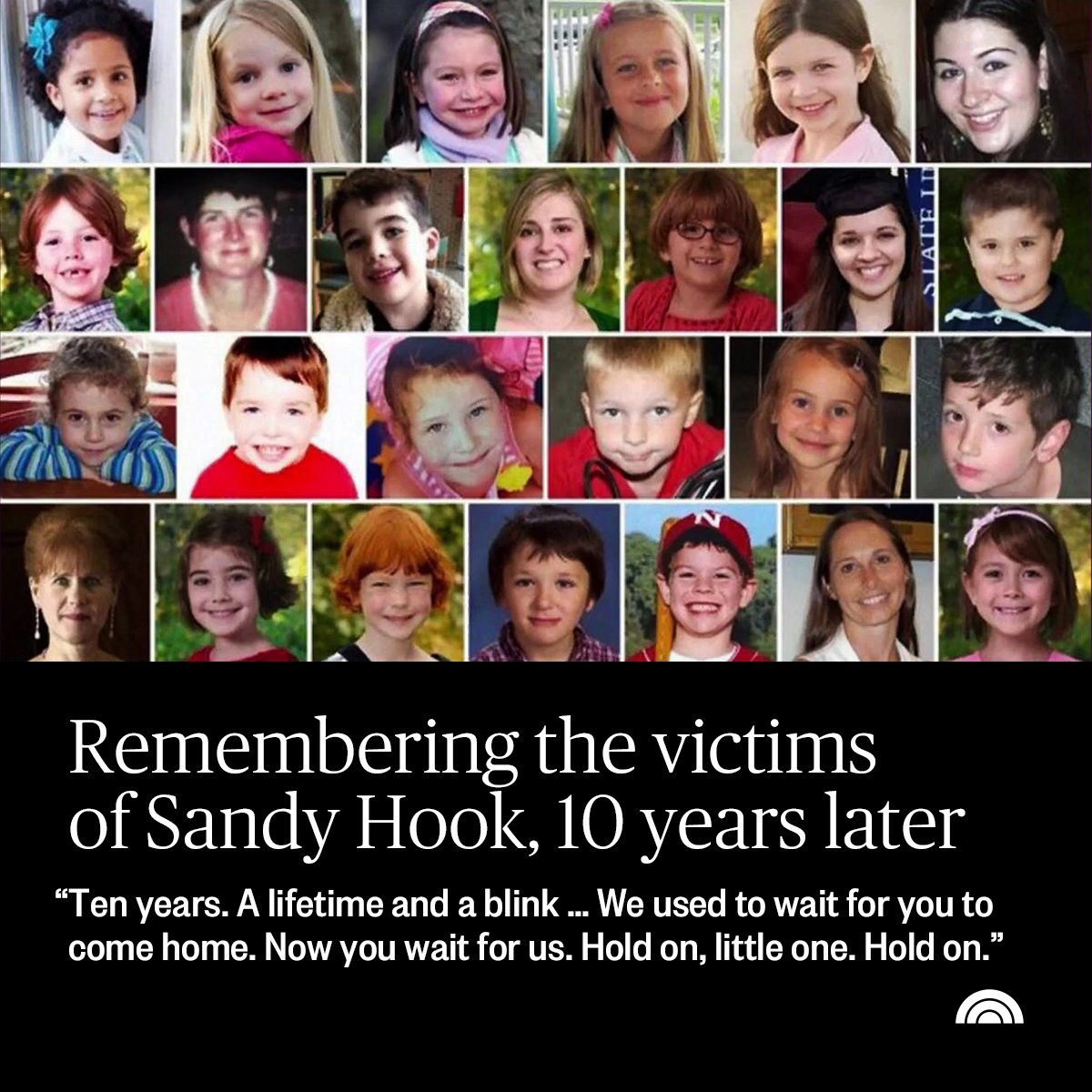 TODAY on X: Today marks the ten-year anniversary of the Sandy Hook  shooting in Newtown, Connecticut. We're remembering the lives lost that  day.  📸: MSNBC / Getty Images   / X