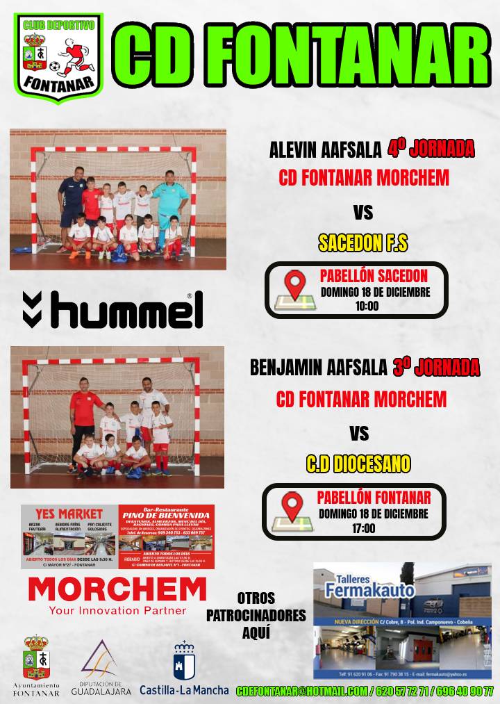 Buenos dias, os dejamos los horarios de los partidos de nuestras diferentes categorías