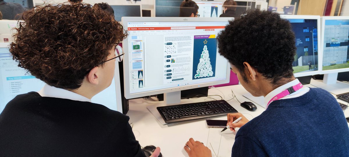 LDE_Alan's tweet photo. What a great start to the day with the #GCHQChristmasChallenge
Our yr10 and yr 11 CS learners @LDEUTC making fantastic progress through the challenges. https://t.co/PeCrX4fmZg
