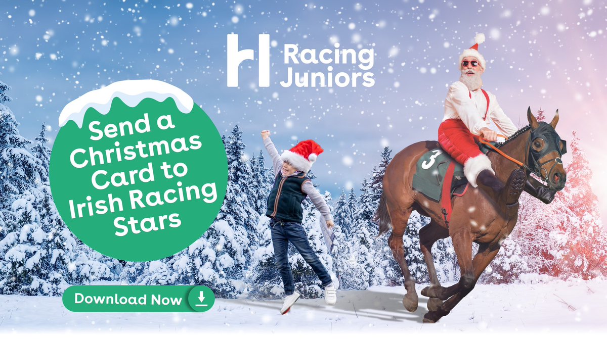 It’s that time of year again. Time to send the Christmas Cards to the Irish Racing Stars. 🎄🏇
 
💌 Download & get creative! 
 
👉 goracing.ie/kids/
 
#HRIRacingJuniors