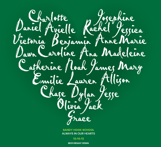 Today it has been ten years since these 26 lives were taken from their families. 20 children and 6 adults who were all loved were lost to gun violence that day at Sandy Hook. Visit mysandyhookfamily.org to learn about them and honour them. All of them.