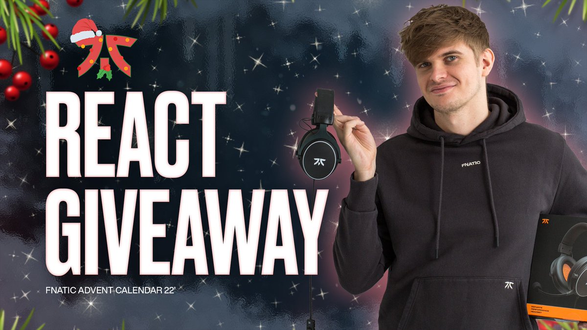 Time for another #FnaticAdventCalendar giveaway! 🎄

Give your sound an upgrade with a Fnatic React! We're giving away two, to enter:

Follow @alwaysfnatic 
Like & RT this post!