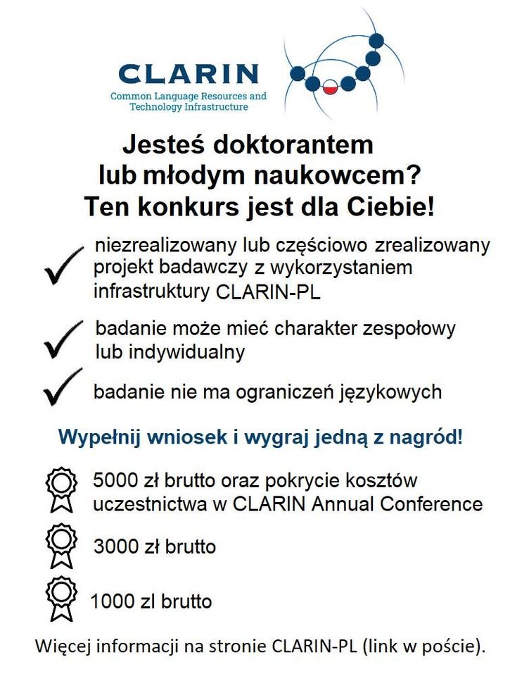 Zapraszamy wszystkich młodych badaczy z zakresu cyfrowych nauk społecznych i humanistycznych. Więcej informacji tutaj: tinyurl.com/ynhxfdee <a href="/opensciplatform/">Platforma Otwartej Nauki | Open Science Platform</a> @opipib <a href="/fnp_org_pl/">FNP Foundation for Polish Science</a> <a href="/scienceinpoland/">Science in Poland</a> <a href="/h_cyfrowa/">Humanistyka cyfrowa</a> <a href="/operaseu/">OPERAS Research Infrastructure - not posting on X</a> <a href="/dhkrakow/">DH Kraków</a> <a href="/PAN_akademia/">Polska Akademia Nauk</a> <a href="/naukawpolsce/">Nauka w Polsce</a> <a href="/ijp_pan/">Instytut Języka Polskiego PAN</a>