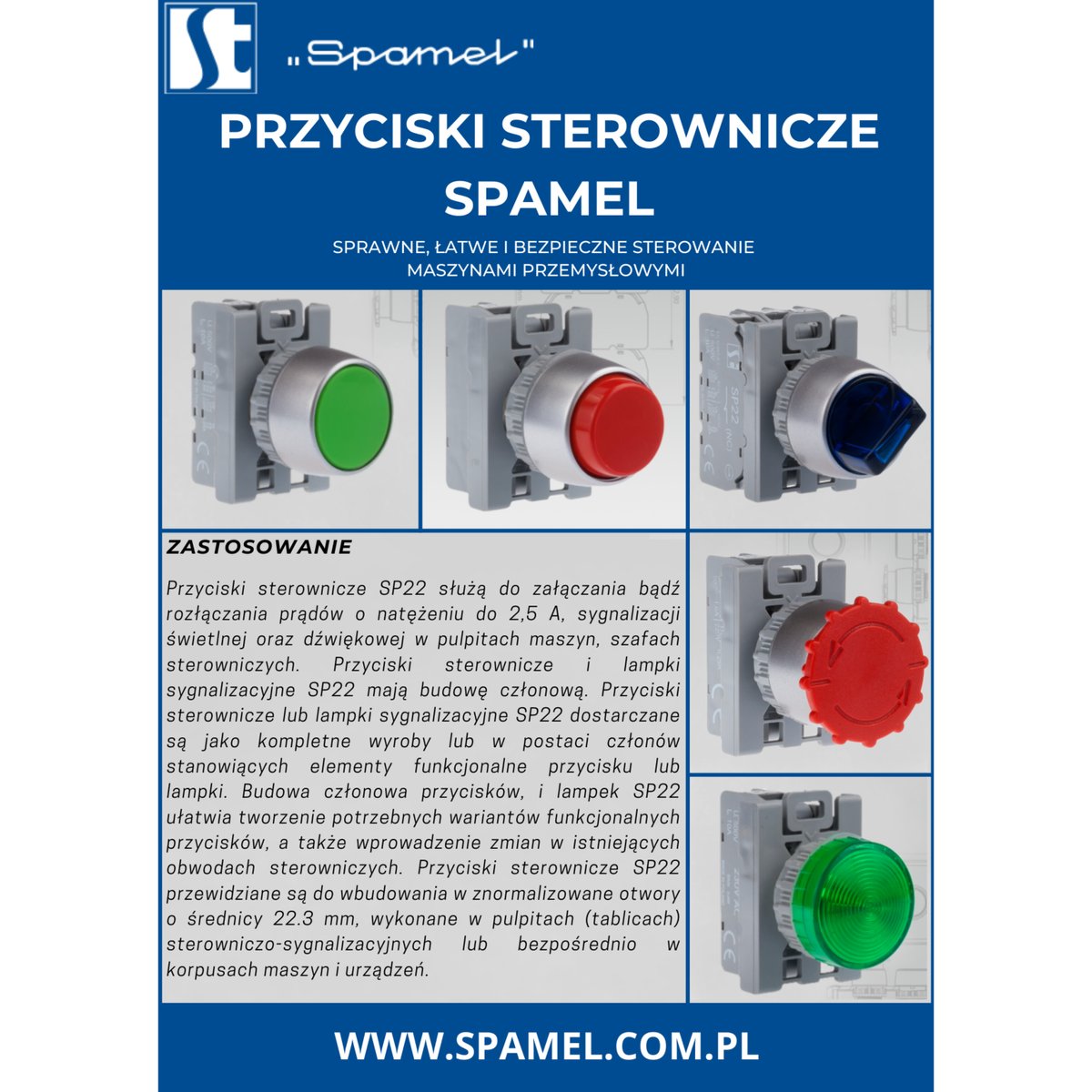 Spamel_com_pl's tweet photo. PRZYCISKI STEROWNICZE ! 
przyciski sterownicze wykorzystywane są nie tylko do obsługi maszyn przemysłowych, ale i wind towarowych i innych urządzeń. 

#sispamel #przyciskisterownicze #sterownie #obsługamaszyn #przyciskbezpieczeństwa #przyciskipodświetlane

https://t.co/8OYgZm5m54 https://t.co/K34ayiZWcl