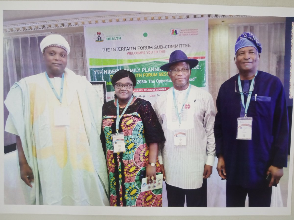 ARFHng's tweet photo. Prof. Oladapo Ladipo was at the Interfaith consultation forum during the 7th National Conference on Family Planning on Tuesday 13th December 2022 at Sandralia Hotel Abuja.
Theme: Journey to 2030: The Opportunities Ahead.
#nfpc2022
#familyplanning
#familyplanningconference
#arfh https://t.co/ZRMpNE8cVG
