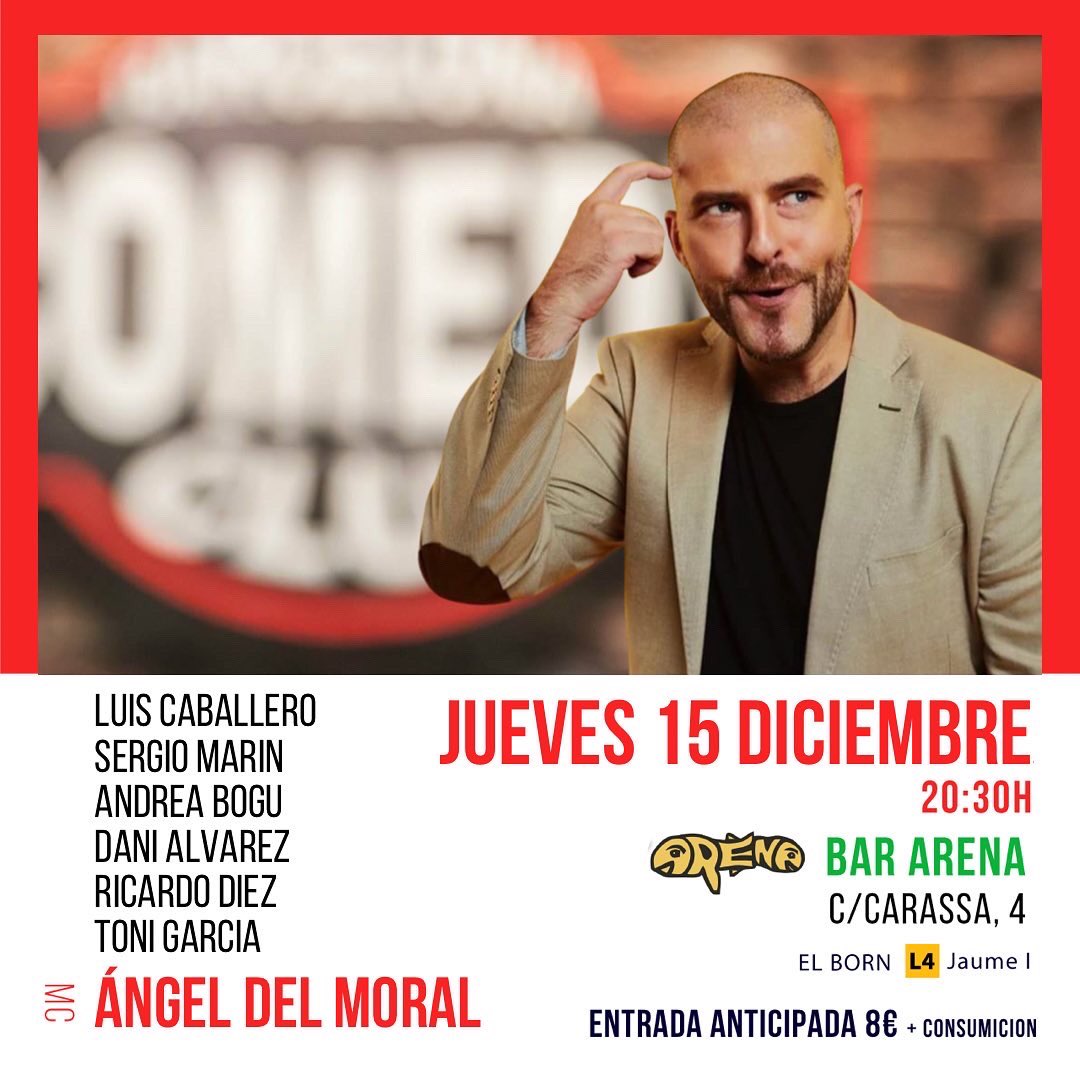 📢ESTE JUEVES CACHONDEO🎉
En el corazón del Born... Born to be guay! 
A 50 metros de L4 Jaume I 🚇

Arrancamos a las 20:30h... 
dale a tu cuerpo alegría eeen el Bar Arena ¡aay!

🎟️ LINK de las Entradas en la  🅱️ℹ️⭕
Más Comedy y más eventos en la Bio @barcelonacomedyclub