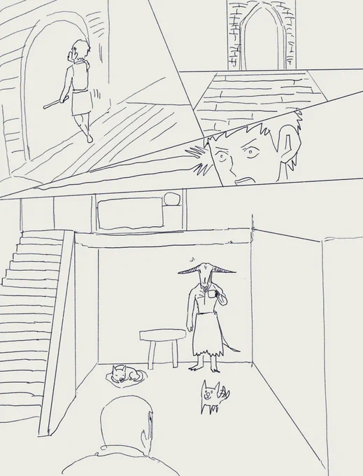 山羊頭のデーモンさんのお部屋ネタ描いてたのワロタ 