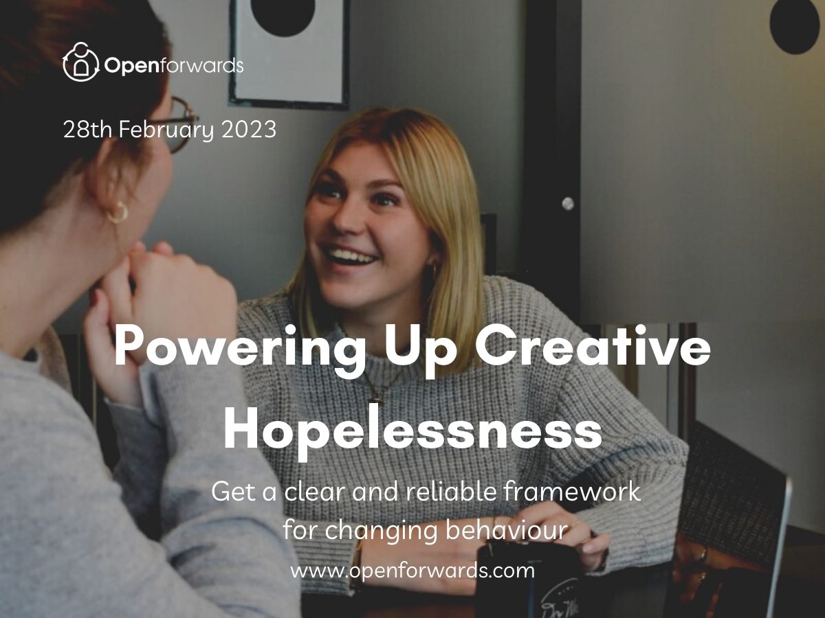 Build your skills in Acceptance and Commitment Therapy (ACT) in this online workshop about using creative hopelessness more experiential to motivate people to change.
openforwards.com/act-training/a…

#acceptanceandcommitmenttherapy #acttherapist #acttherapy #cbt #cbttherapist #cbttherapy