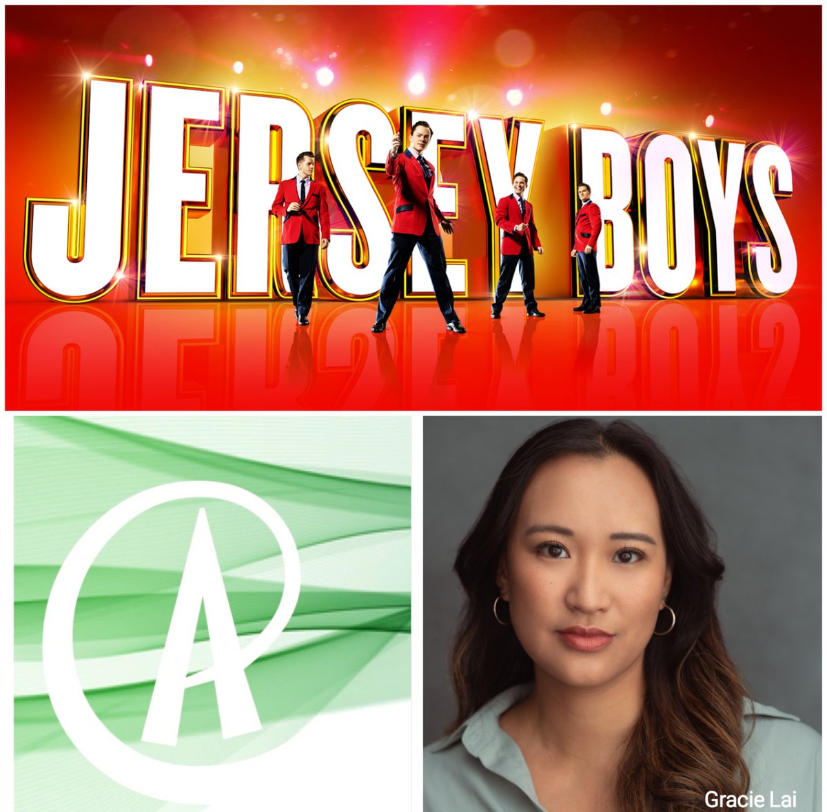 AccessLtd's tweet photo. #AccessAdvent 14th December 2022. It's #JerseyBoys day today.
@graciemlai plays Lorraine in #JerseyBoysLondon @TrafTheatre
Casting by @JGreenCasting
https://t.co/iXCCdcC1tl https://t.co/RsZwnzR2QV