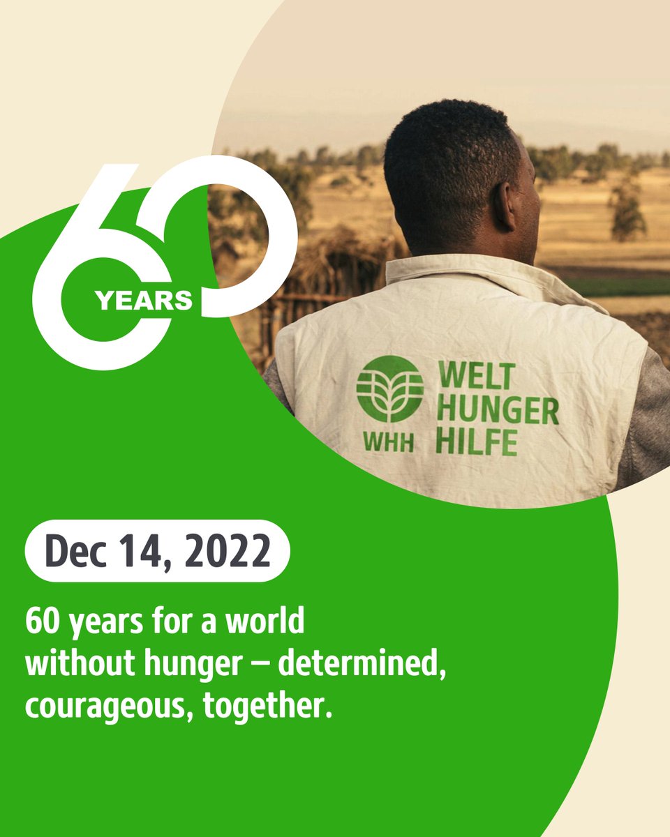 Today, Welthungerhilfe (WHH) turns 60 – for six decades we have been putting our heart, energy and expertise into our vision of a world without hunger.

welthungerhilfe.org/about-us/missi…