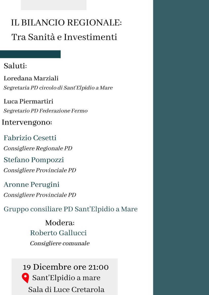 PDFedFermo's tweet photo. 📌Il Bilancio Regionale: Tra Sanità e Investimenti #loredanamarziali @LucaPiermartiri #fabriziocesetti @StefanoPompozzi #aronneperugini #robertogallucci #pdmarche https://t.co/fWfwyu2FiA