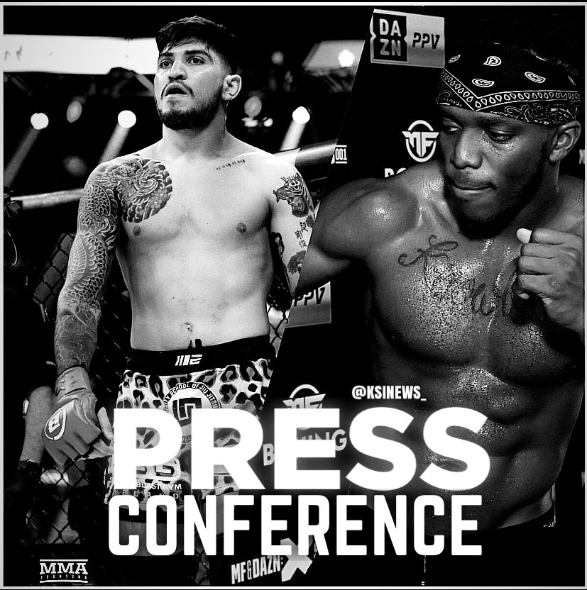 KSI vs Dillon Danis press conference will take place tomorrow on JJ’s second channel 👀‼️