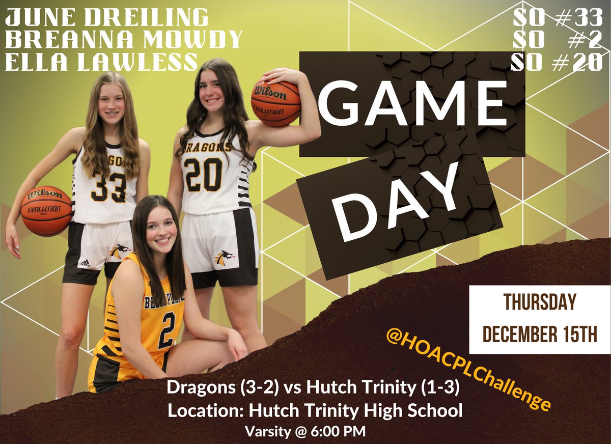 BP_Dragon_BB's tweet photo. We'll be wrapping up the last game of the 2022 calendar year tomorrow night at Hutch Trinity for the @HOACPLChallenge!

Safe travels and good luck to all teams! https://t.co/yzgPBUvseT