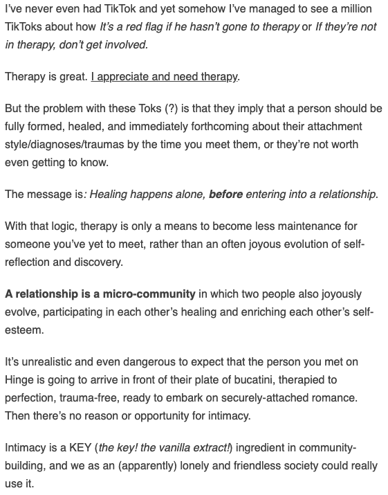 Wendy Wu (@alsowendy) on Twitter photo I love <a href="/bymariandrew/">Mari Andrew</a>'s post this week about community, especially this point about therapy and healing. Couldn't have said it better myself 👏🏼 I love <a href="/bymariandrew/">Mari Andrew</a>'s post this week about community, especially this point about therapy and healing. Couldn't have said it better myself 👏🏼