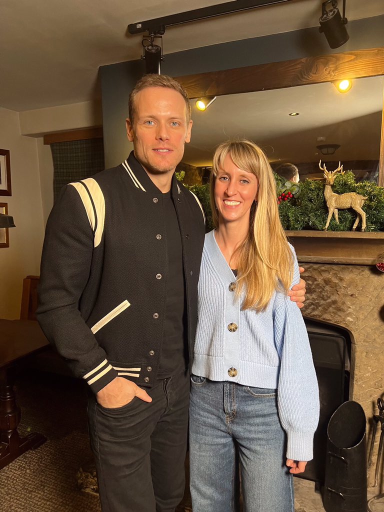 Celebrity crush moment: filming an interview with Sam Heughan, aka Jamie Fraser, for the What’s On Scotland’s Christmas special! 🤩🙈🎄

His interview is out on Friday at 7pm on STV and STV Player.