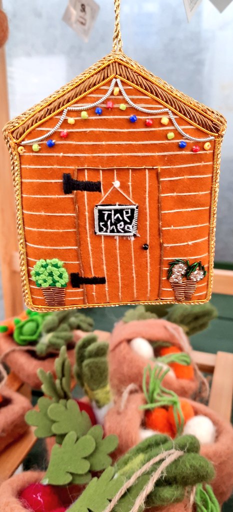InchNursery's tweet photo. Looking for a novelty gift for a gardener, check out our Christmas tree decorations 🎄🎄🎄. 
Inch Nursery Shop is open every day up until and including Wednesday 21st December, 10am-2pm https://t.co/3zOFoeq2Mf