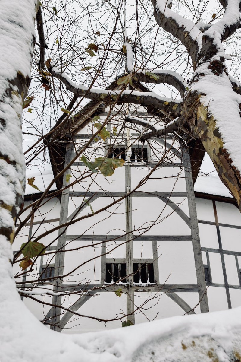 for my belly's as cold as if I had swallowed snowballs…
#TheMerryWivesOfWindsor 

With the flurry of snow this week, we’re fully embracing winter – doesn’t our ‘O’ just look magical covered in snow? ❄️ 

#ThisWoodenO 
📸 Pete Le May