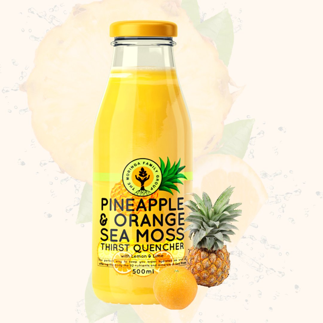 You can't beat the classic taste of a quencher with a pineapple and orange twist.

 #Seamoss #healthiswealth #healthygut #Natural #pineapple #GoldenSeaMoss
