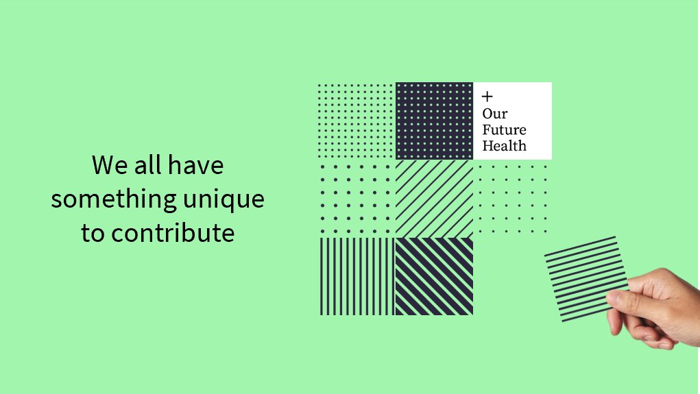 Calling all researchers – what do you want to hear from #OurFutureHealth? To help us understand the areas of our research programme most interesting to you, please complete this short survey: bit.ly/3FRs5F2