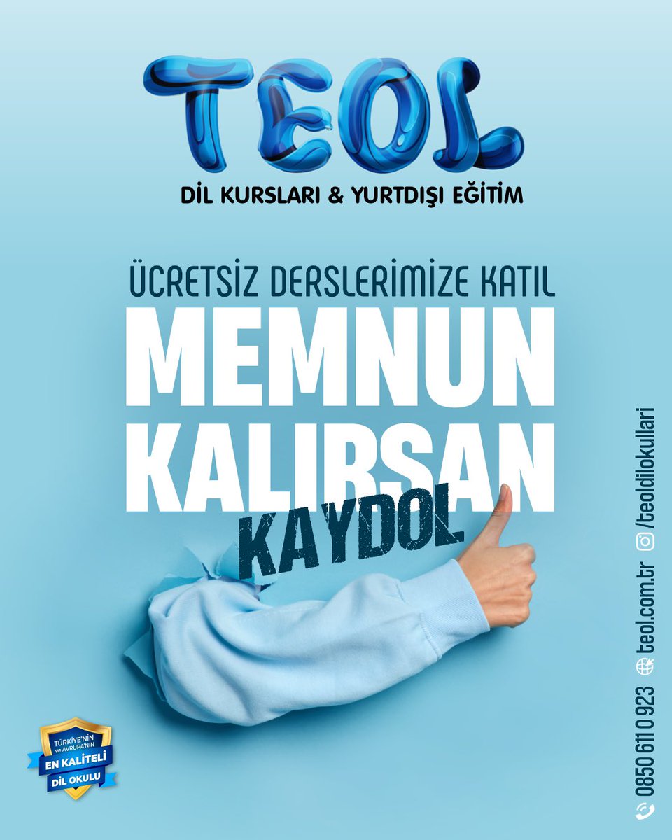 🔹ÜCRETSİZ DERSLERİMİZE KATIL, MEMNUN KALIRSAN KAYDOL🔹

💥Kampanyadan faydalanmak için linke tıkla;

forms.gle/W4cXqMeuXt4te1…