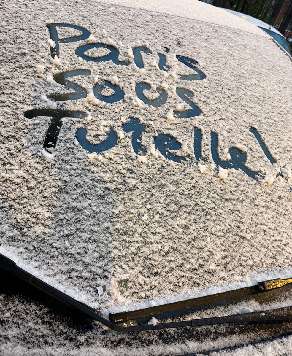 EricKLein_'s tweet photo. Ce matin, partout dans Paris, les parisiens témoignent leur gratitude pour #AnneHidalgo en inscrivant dans la neige des messages d’admiration pour leur divine édile : #saccageparis #ParisSousTutelle #HidalgoDemission #HidalgoGo https://t.co/EEyXNMKNRl