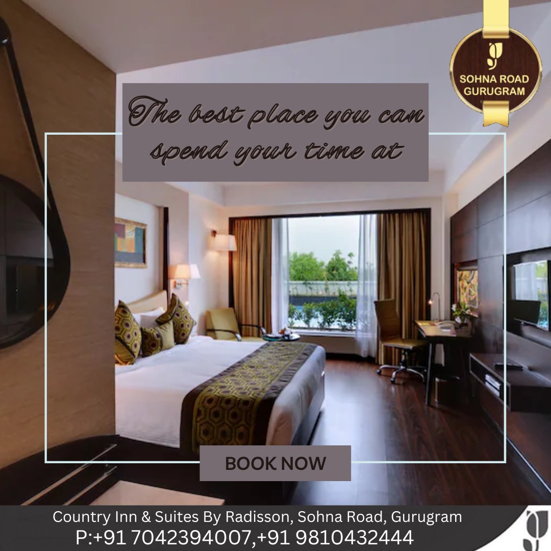 InnSohna's tweet photo. Country Inn &amp; Suites by Radisson, Sohna Road, Gurugram
The best places you can spend your time.
.............................
For Booking and Reservations Call us:-+91 7042394007,+91 9810432444
asm@cisgurgaon-sohna.in
#Countryinnandsuites #countryinnandsuitesgurugram https://t.co/I5nhzfTMnz