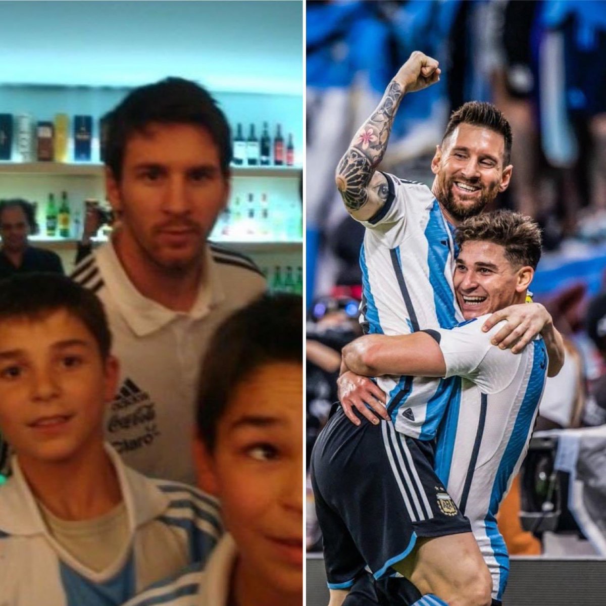 This is the TRUE example of Mentoring and Leadership.
How true leaders push the young to have the right path for their future and even better than them.
Thank you #Messi𓃵 for showing this wonderful frame.
#leadership #mentor #success