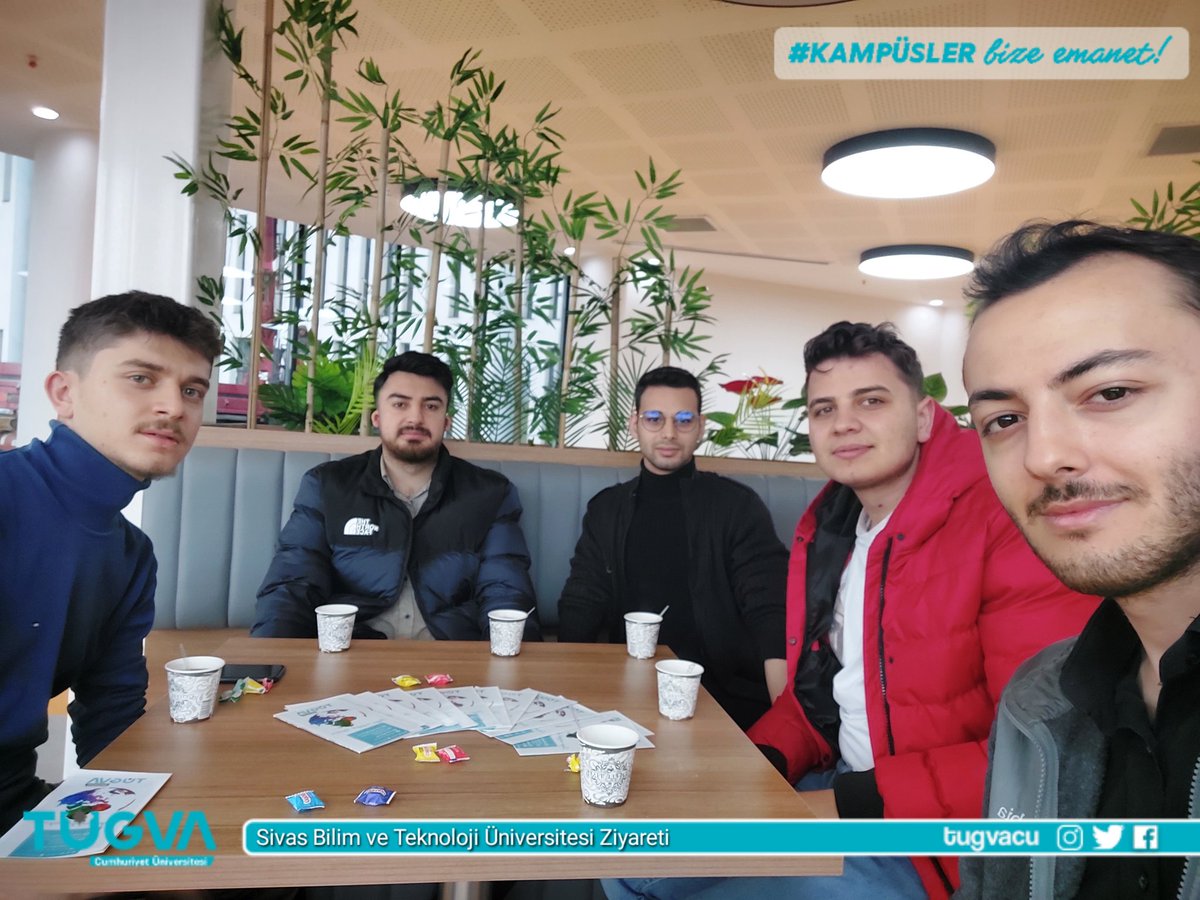 tugvacu's tweet photo. Sivas Bilim ve Teknoloji Üniversitemizdeki kardeşlerimizi ziyaret ederek hasbihal ettik. https://t.co/9dvC5YEnEZ