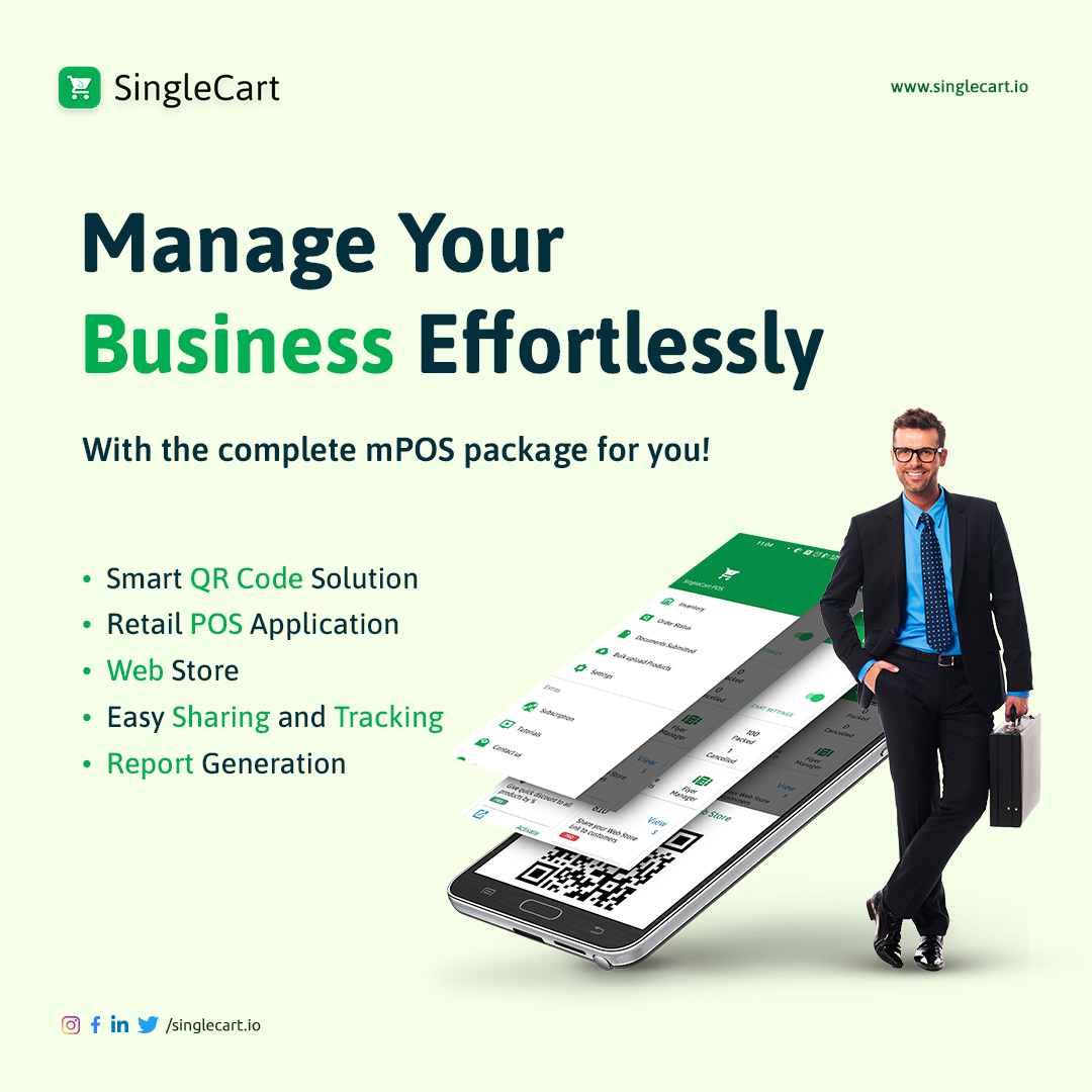 singlecart_io's tweet photo. SingleCart mPOS is a feature-rich and multi-purpose mobile app that will ease your business operations. The mPOS app is packed with all the necessary features for you to manage your Store.

Get it on Google Play Store: https://t.co/aBUugUBzyU

📧 : support@singlecart.io https://t.co/zQyLArZ0UR