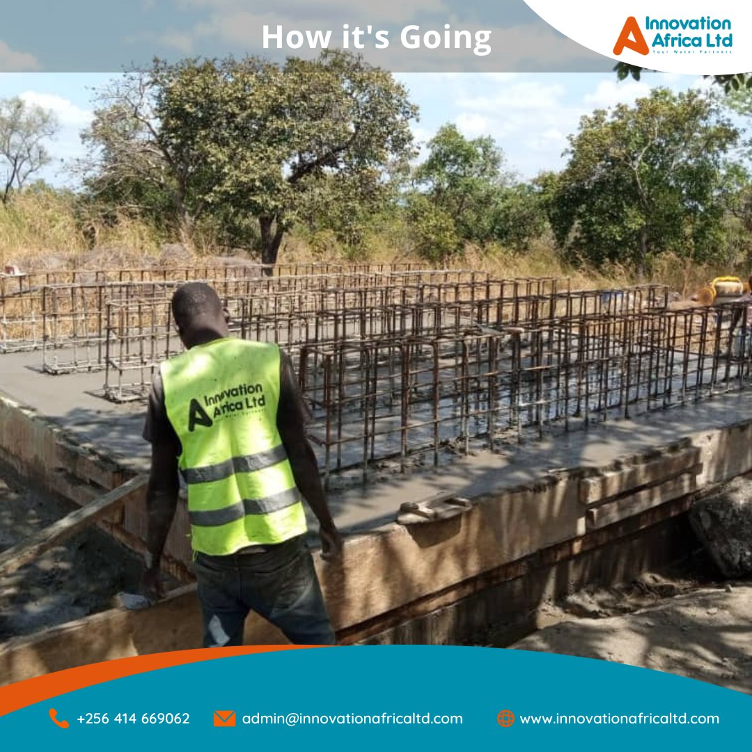 InnAfricaLtd's tweet photo. How it started🧐 and how its going🤩.
Construction of Dwarf walls tank base for 65cubic steel tank to be assembled& installed on the same in Palabek, Lamwo.
#wednesday #wednesdaymotivation #construction #civilworks #tankbase #dwarfwalls #watersupply #steeltank #Yourwaterpartner https://t.co/mriWfGbqaD