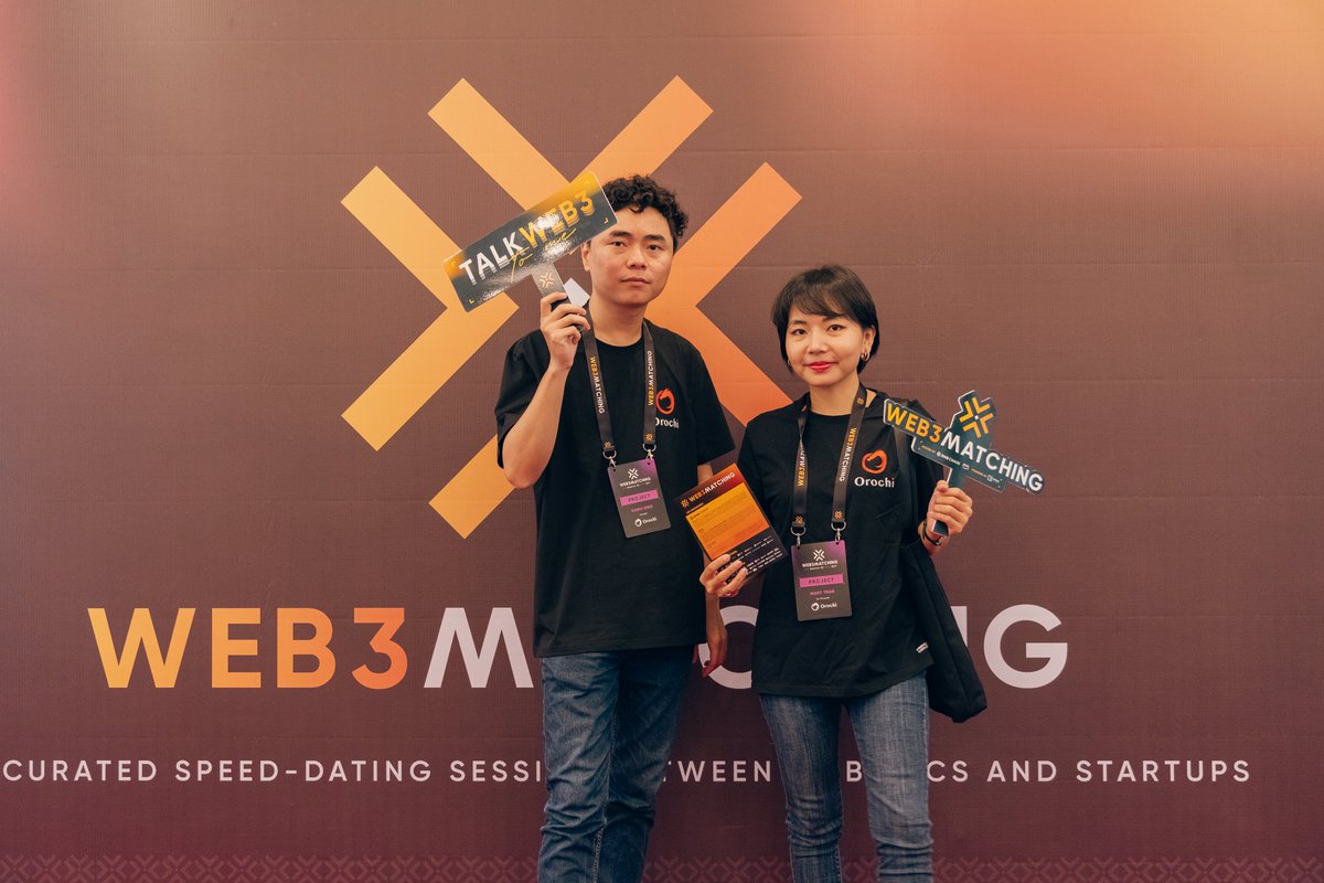 OrochiNetwork's tweet photo. It was an honor to be a part of #Web3Matching. Great experience having time with all the innovative #Web3 startups and VCs here 🔥
A big thanks to @BNBCHAIN, @awscloud and @KyrosVentures for having us. Congrats on the successful event! 🥳
#OrochiNetwork https://t.co/Ysi2qfhHzT