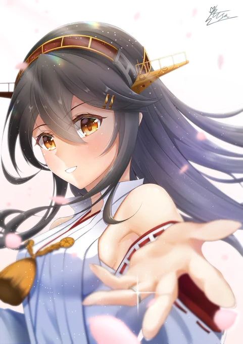 榛名ちゃん進水日おめでとう!!#お前ら艦これの最初の推し誰だよ#榛名進水日 #艦これ 