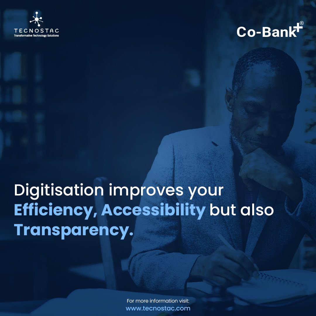 tecnostac's tweet photo. With improved operations, you are able to grow your SACCO by offering enhanced customer services. 

#operations #digitisation #Financial #financialservices https://t.co/6C5jysRc3z