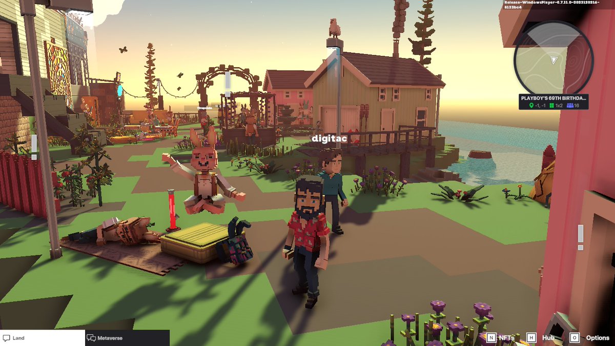 25fragment's tweet photo. @TheSandboxGame @Playboy Celebrating @PLAYBOY’S 69TH BIRTHDAY PARTY! 👯‍♀️ https://t.co/Z2yEUv1cbJ