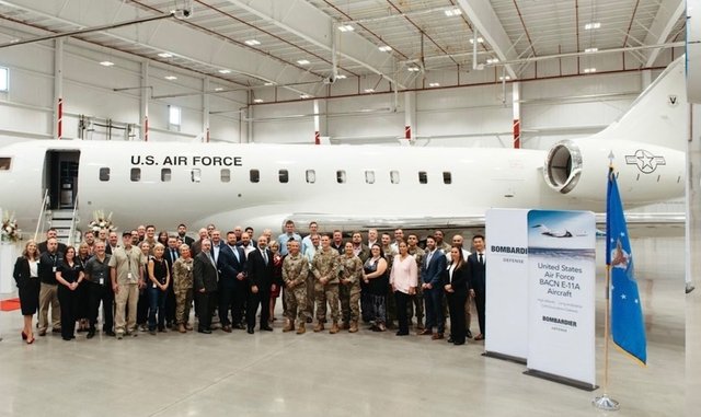 scan_sky's tweet photo. The Newest E-11A 'BACN' Currently Routing Over Ireland 🇮🇪
#USAF 🇺🇸 - 21-9045 - #LOBO01
Departed From Warfield ANGB 🇺🇸
This Airframe Was Delivered To The US Air Force 🇺🇸 In September '22. https://t.co/X1VVjULKUW