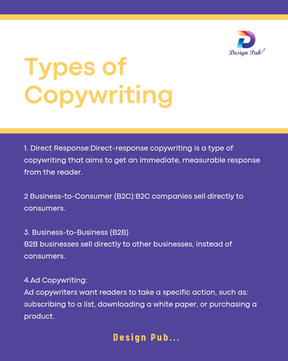 DesignPubb's tweet photo. Are you an aspiring Copywriter? Then you should read this...
#designpub #copywriting #copywriters #upwork #fiverr #digitalskill #AAA2022 https://t.co/tz5ozX6yoE