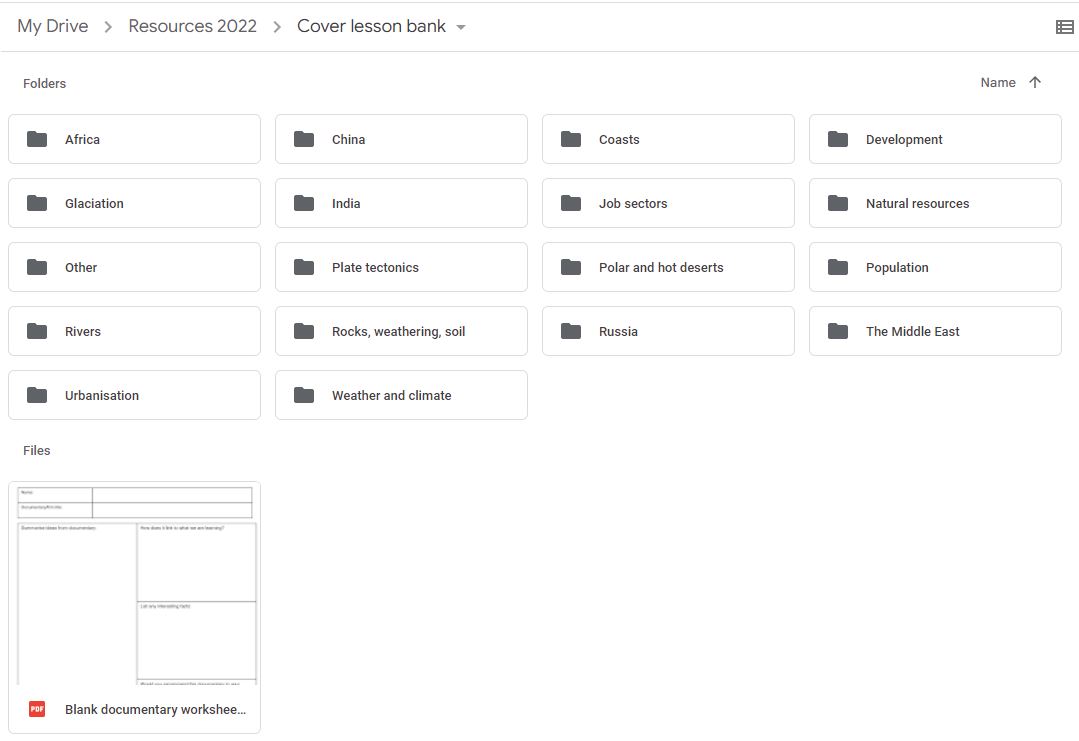 Bethany on Twitter "Folders of geography cover lessons for KS34 based on the national